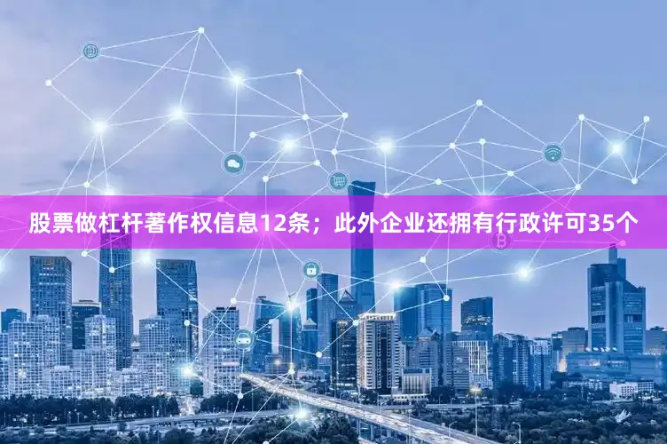 股票做杠杆著作权信息12条；此外企业还拥有行政许可35个